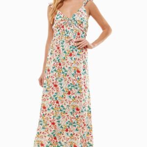 Kingston Grey Womens Juniors Floral Print Maxi Dress Size XL